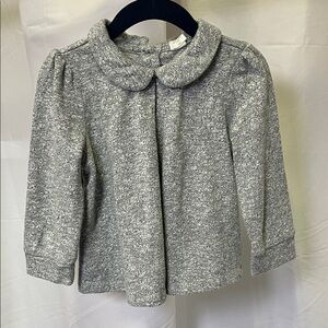 GAP baby Heather Gray Sweater with Collar 18-24 months
